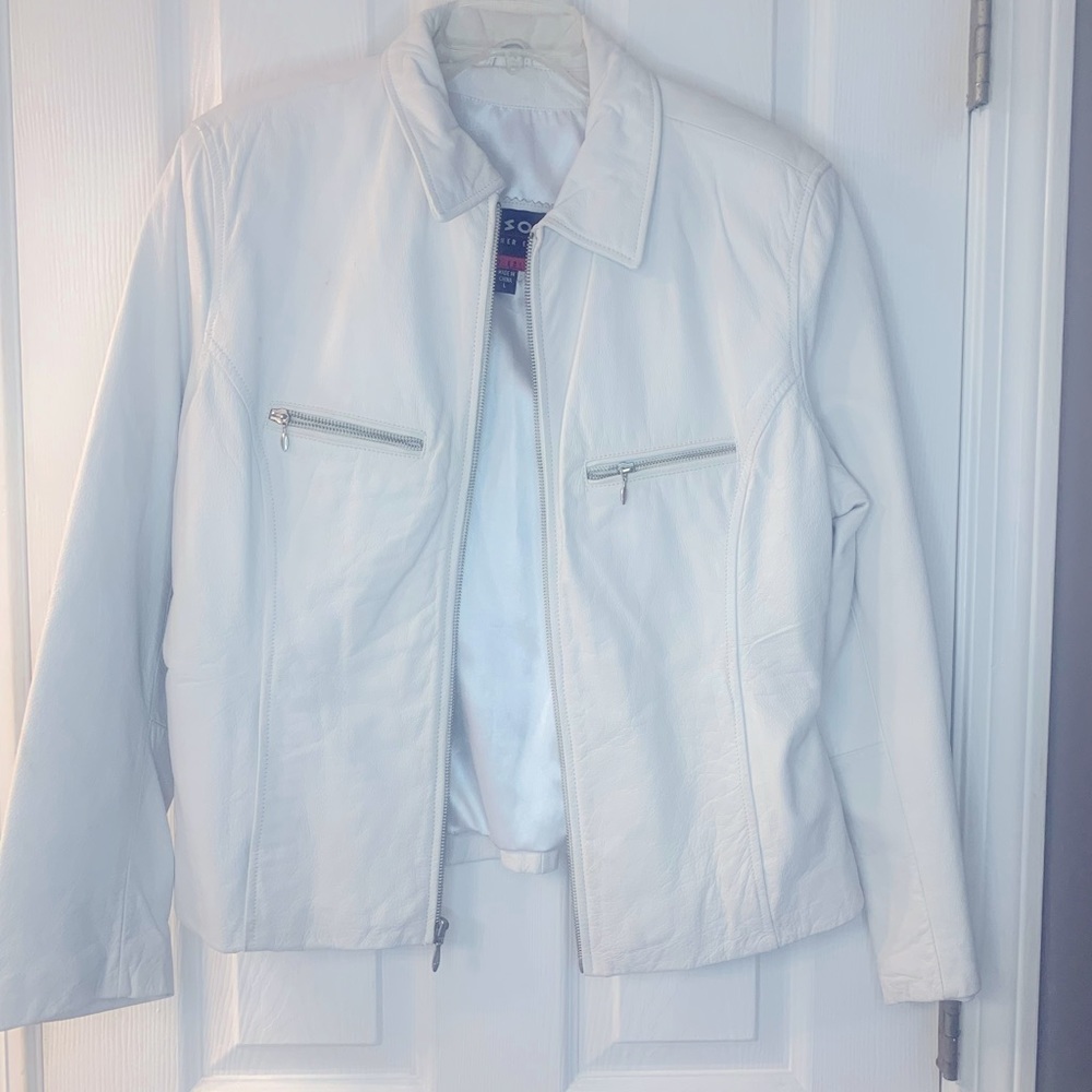 Wilsons White Leather Jacket